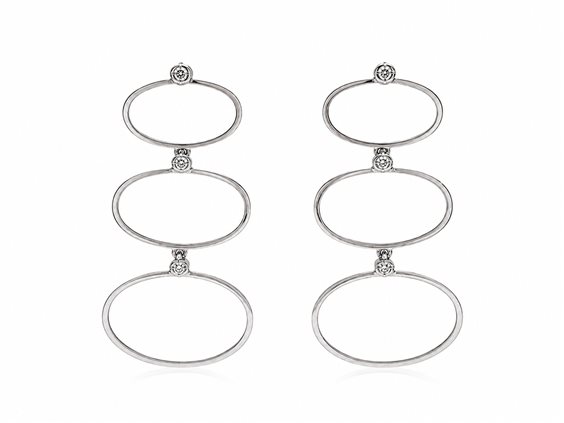 Pendientes Recarlo Mujer in Oro Diamante 0.09 Ct AD 055/B - AD 055/B